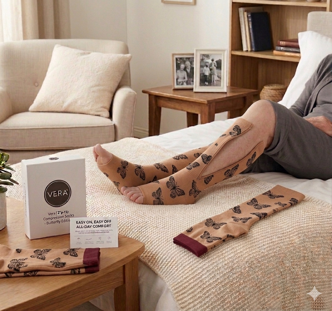 Zip-Up Compression Socks - Instant Relief for Swollen Legs & Circulation